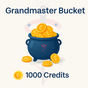Grandmaster Bucket – 1000 Credits (₹400)
