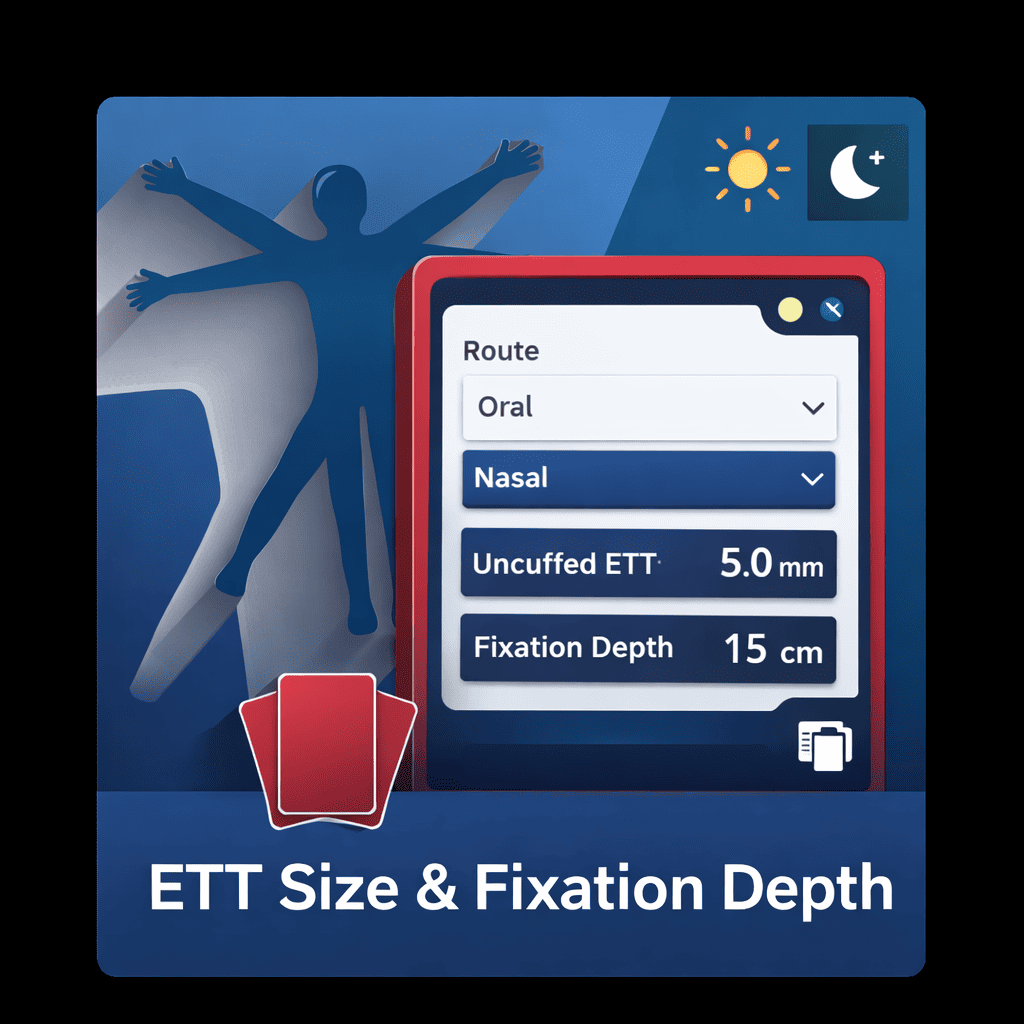 Endotracheal Tube Size & Fixation Depth